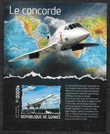 GUINEE  BF 1621  * *  ( Cote 20e )  Avions Concorde Globe - Concorde
