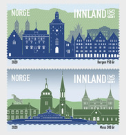 Noorwegen / Norway - Postfris / MNH - Complete Set Steden, Bergen En Moss 2020 - Neufs