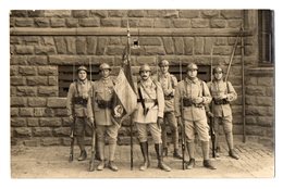 CPA 2930 - MILITARIA - Carte Photo Militaire - Présentation Au Drapeau Pour Le 171è Rgt - Officiers Médailles Militaires - Personnages