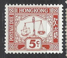 Hong Kong - 1965 - Nuovo/new MNH - Segnatasse - Mi N. 14 - Segnatasse