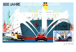 Thème Bateaux - Allemagne - Carte Maximum - TB - Schiffe