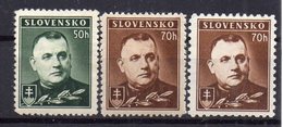 SLOVAKIA 1939 ,MH, 70H  DIFFERENT PERFORATION - Neufs