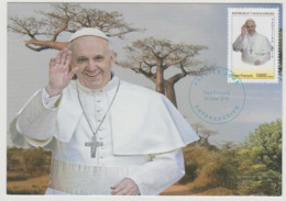 Madagascar Madagaskar 2019 Carte Maximum Card Mi. 2716 Pape François Pope Francis Papst Franziskus - Pausen