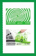 Färöer   2016  Mi.Nr. 861 / 862 , EUROPA CEPT - Think Green - Selbstklebend / Self-adhesive - Postfrisch / MNH / (**) - 2016