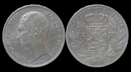 Belgium Leopold I 5 Frank 1851. - 5 Francs