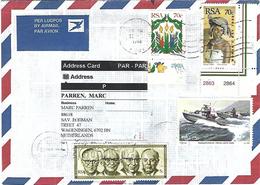 RSA South Africa 1998 Port Elizabeth Patrol Boat Xhosa Woman Presidents Cover - Storia Postale