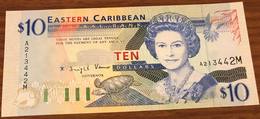 Eastern Caribbean CARAIBI Orientali EST 10 $ 1994 Montserrat Pick#32m Lotto.1751 - Ostkaribik