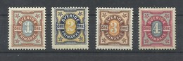 SUECIA  YVERT  51/54   MH  * - Unused Stamps