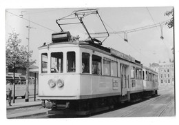 Ligne DELFT VOORBURG (Pays Bas) Photographie Tramway électrique NZH Beau Plan Vers 1950 - Delft