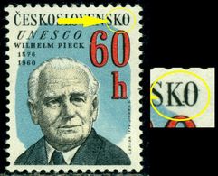 Czechoslovakia 1976 Wilhelm Pieck,President Of DDR,Mi.2302,MNH,ERROR - Variedades Y Curiosidades