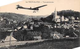 La Tour-du-Pin         38         Vue Générale   .Avion En Trompe-l'oeil    (Voir Scan) - La Tour-du-Pin