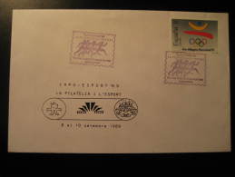 BARCELONA 1989 Cobi Logo Stamp Cancel Cover BARCELONA 92 Olympic Games Olympics 1992 Spain - Summer 1992: Barcelona