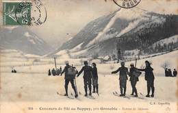 Le Sappey En Chartreuse        38      Concours De Ski.  Retour Des Skieurs    (Voir Scan) - Otros & Sin Clasificación