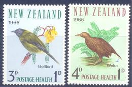 1966. New Zealand, Birds, 2v, Mint/** - Ongebruikt
