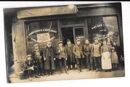 PARIS (75) Carte Photo Devanture Café Vins Liqueurs ARMAND Belle Animation - Cafés, Hoteles, Restaurantes