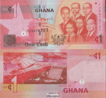 Ghana Pick-Nr: 37e Bankfrisch 2014 1 Cedi - Ghana