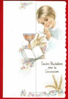 Carte "Sincères Félicitations Pour Ta Communion" (Carte 17,5 X 11,5 Cm) - Comunioni
