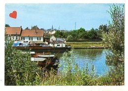 04294-LE-59-ARLEUX-Vue Sur L'entrée Du Canal Nord--------------péniches - Arleux