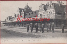 Essen Esschen Binnenzicht Der Statie Station La Gare Hoelen Cappellen Nr. 1419 Geanimeerd (zeer Goede Staat) - Essen