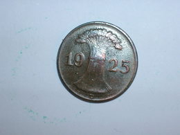 ALEMANIA 1 REICHPFENNIG 1925 D (1113) - 1 Rentenpfennig & 1 Reichspfennig
