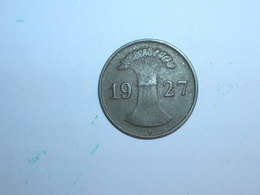 ALEMANIA 1 REICHPFENNIG 1927 F (1121) - 1 Rentenpfennig & 1 Reichspfennig