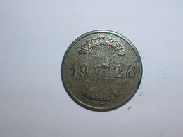 ALEMANIA 1 REICHPFENNIG 1928 F (1125) - 1 Rentenpfennig & 1 Reichspfennig