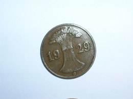 ALEMANIA 1 REICHPFENNIG 1929 D (1128) - 1 Renten- & 1 Reichspfennig