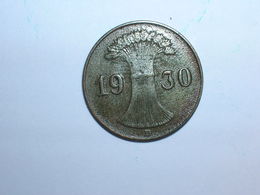 ALEMANIA 1 REICHPFENNIG 1930 D (1133) - 1 Renten- & 1 Reichspfennig