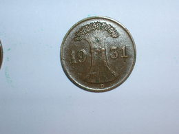 ALEMANIA 1 REICHPFENNIG 1931 D (1138) - 1 Renten- & 1 Reichspfennig