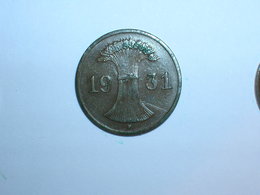 ALEMANIA 1 REICHPFENNIG 1931 F (1140) - 1 Renten- & 1 Reichspfennig