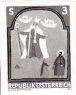 AUSTRIA (1983) St. Nikola. Black Print. Scott No 1262, Yvert No 1590. - Proofs & Reprints