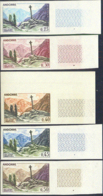 ANDORRA (1961) Gothic Cross. Meritxell. Set Of 5 Imperforates. Scott Nos 147-50,165. Yvert Nos 158-61. - Andere & Zonder Classificatie