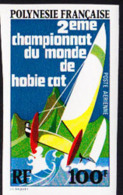 FRENCH POLYNESIA (1974) Hobie Cat. Imperforate. Scott No C106, Yvert Nos PA83. - Ongetande, Proeven & Plaatfouten