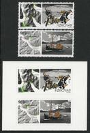 FEROE ISLANDS /FAROE /FARÖER / FØROYAR - EUROPA 2020 -" ANCIENT POSTAL ROUTES".- SERIE 2 V.- N + SERIE ADHESIVOS C - 2020