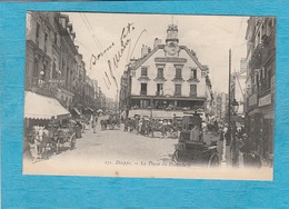 Dieppe, 1905. - La Place Du Puits-Salé. - Café Des Tribunaux. - Dieppe