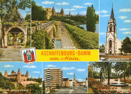 Germany - Postcard  Used 1977 - Aschaffenburg-Damm -  Images From The City - 2/scans - Aschaffenburg