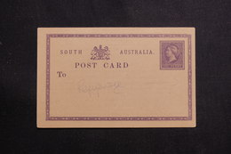 AUSTRALIE - Entier Postal Avec Repiquage De Adelaide En 1886 , Non Circulé - L 61142 - Cartas & Documentos