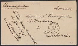 Luxembourg - LAC Datée De Wiltz (1881) En Franchise "Service Public, Secrétaire Communale De Goesdorf" > Diekirch - Sonstige
