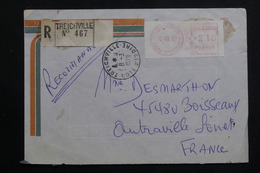 CÔTE D'IVOIRE - Enveloppe En Recommandé De Treichville Pour La France En 1979, Affranchissement Distributeur - L 61194 - Côte D'Ivoire (1960-...)