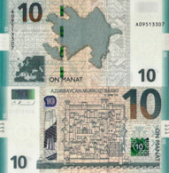 AZERBAIJAN, 10 MANAT, 2018/2019, P27b, UNC - Azerbaïjan