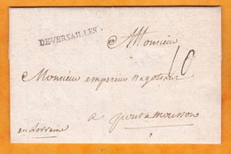 1754 - Marque Postale DEVERSAILLES Sur Lettre Pliée Avec Corresp 2 Pages Vers Pont à Mousson, Moselle - 1701-1800: Precursori XVIII