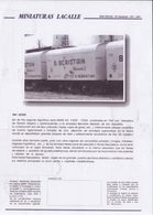 Catalogue MINIATURAS LACALLE 2007 Vagones Frigorificos HO En Metal - En Espagnol - Sin Clasificación