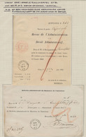 Lot De 3 Quittances Du Bureau De Poste De Poperinghe (1861 / 62). A Voir, Bel Ensemble - Dépliants De La Poste