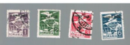 ROMANIA   - O1117.1122  -  1929 OFFICIAL STAMPS: RUMANIAN EAGLE & FLAG - USED ° - Oficiales