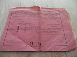 Billet De Train Bi Lingues France Hongrie Budapest - Altri & Non Classificati