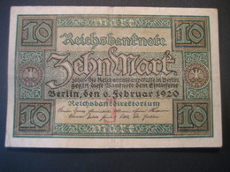 Deutschland- 10 Mark 1920 - 20 Reichsmark