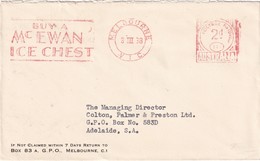 AUSTRALIE 1938 CARTE EMA DE MELBOURNE - Poststempel