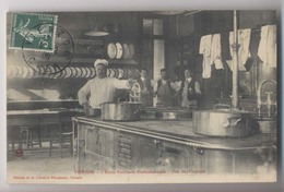 VIERZON  [18] Cher  - 1909 - L'Ecole Nationale Professionnelle - Vue Des Cuisines - Le Chef Cuisinier - Animée - Vierzon