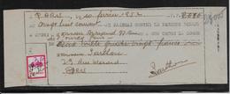 Fictif Surchargé Manuscrit 7,20 S/0,50 Sur Billet à Ordre - 1952 - TB - Phantomausgaben