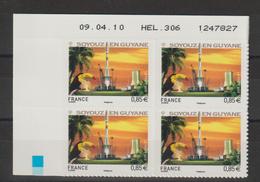 France 2010 Soyouz En Guyane En Coin Daté 470 Neuf ** MNH - Ongebruikt